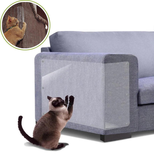 Protetor de Sofá Transparente Anti Arranhões para Gatos Meow 15 X 35CM / 2 Peças AP - 01