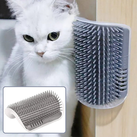 Escova Massageadora de Gato Para Parede Cinza A - Escova massagem - 02