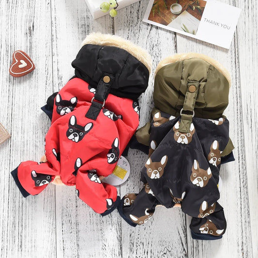 Roupinha de Inverno Peluciada com Capuz