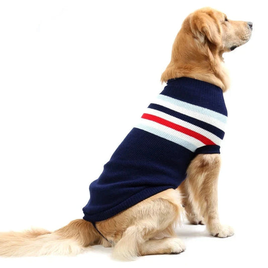 Roupa Tricotada para Cães Grandes com Tema Natalino