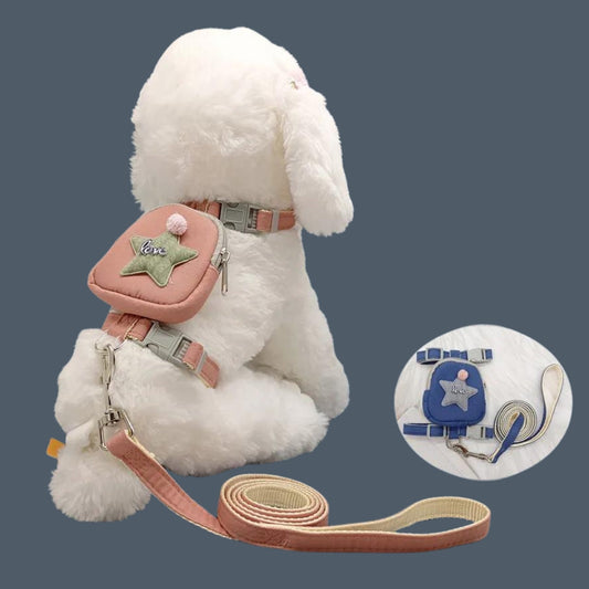 Peitoral Mochila com Guia para Cachorro A - MOCHILA - 01