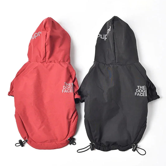 Roupa Dupla Flace para Cães com Proteção Contra Vento e Chuva
