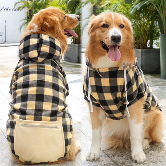 Moletom Pet Zikau - Pequeno e Grande Porte Amarelo xadrez / PP (0.5-1.5kg) R - ROUPA - LNR2W