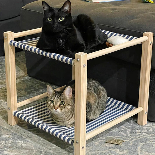 Cama Suspensa de Dois Andares para Gatos