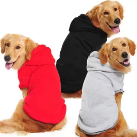 Roupa de Frio para Cachorros com Capuz e Modelagem Confortável