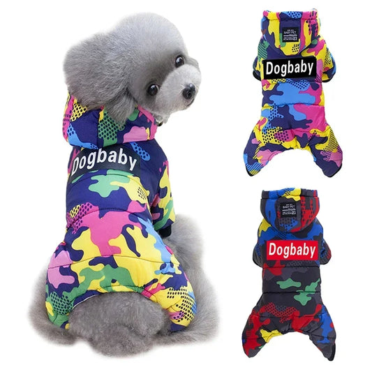Roupinha de Inverno para Pet com Estilo Militar