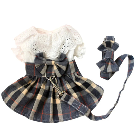 Vestido de Verão para Cães com Guia - ChicPet