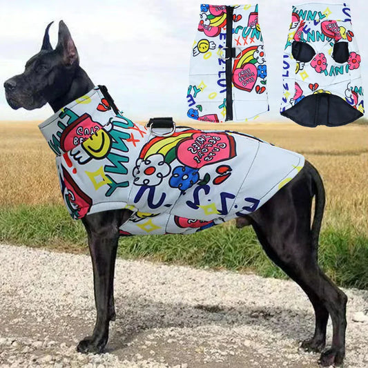 Roupa Estampada para Cachorro com Suporte para Guia R - ROUPA - 27