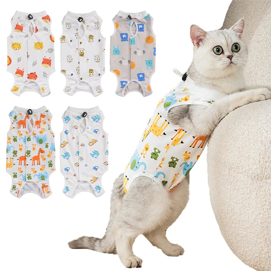 Macacão Para Gato Com Estampa Corida E Caimento Ajustado