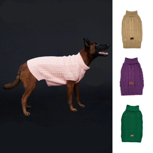 Roupa de Inverno com Gola Alta para Cachorros Grandes