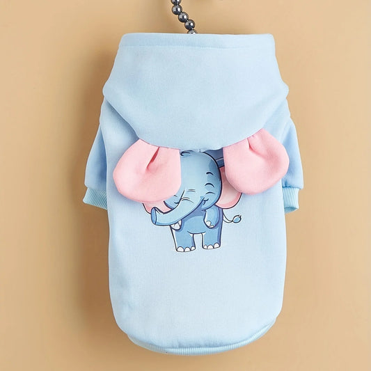 Roupinha de Inverno para Cachorro com Estampa de Elefante