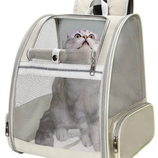 Mochila Respirável Para Transporte de Gato A - MOCHILA - 03