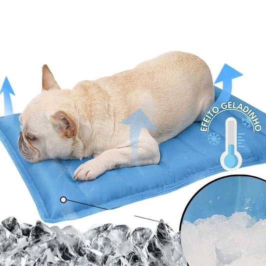 Tapete Refrescante Com Gelo Para Cães e Gatos Pet Fresh Azul / 45x45CM S - TAPETE - 01