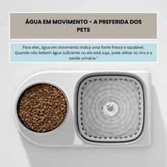 Bebedouro Para Pet Automático 2 em 1 - BebeCo Branco / USB / 3L C - BEBE E COME - 02