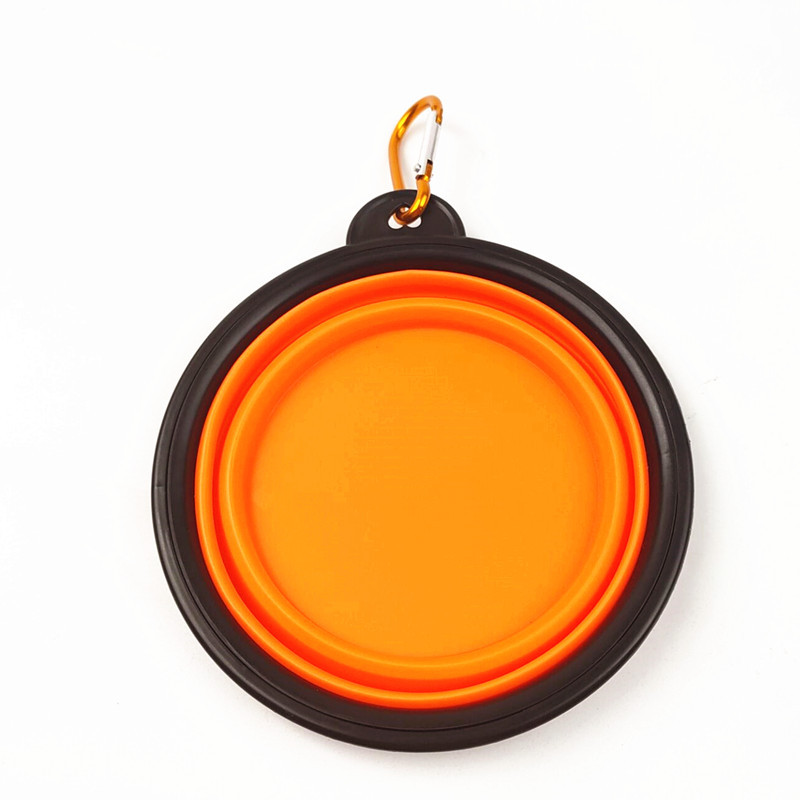 Comedouro portátil de silicone ToGo 350ml Laranja / 350ml CO - 02