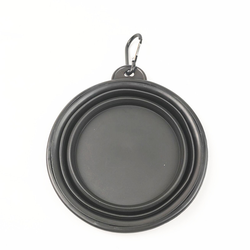 Comedouro portátil de silicone ToGo 350ml Preto / 350ml CO - 02