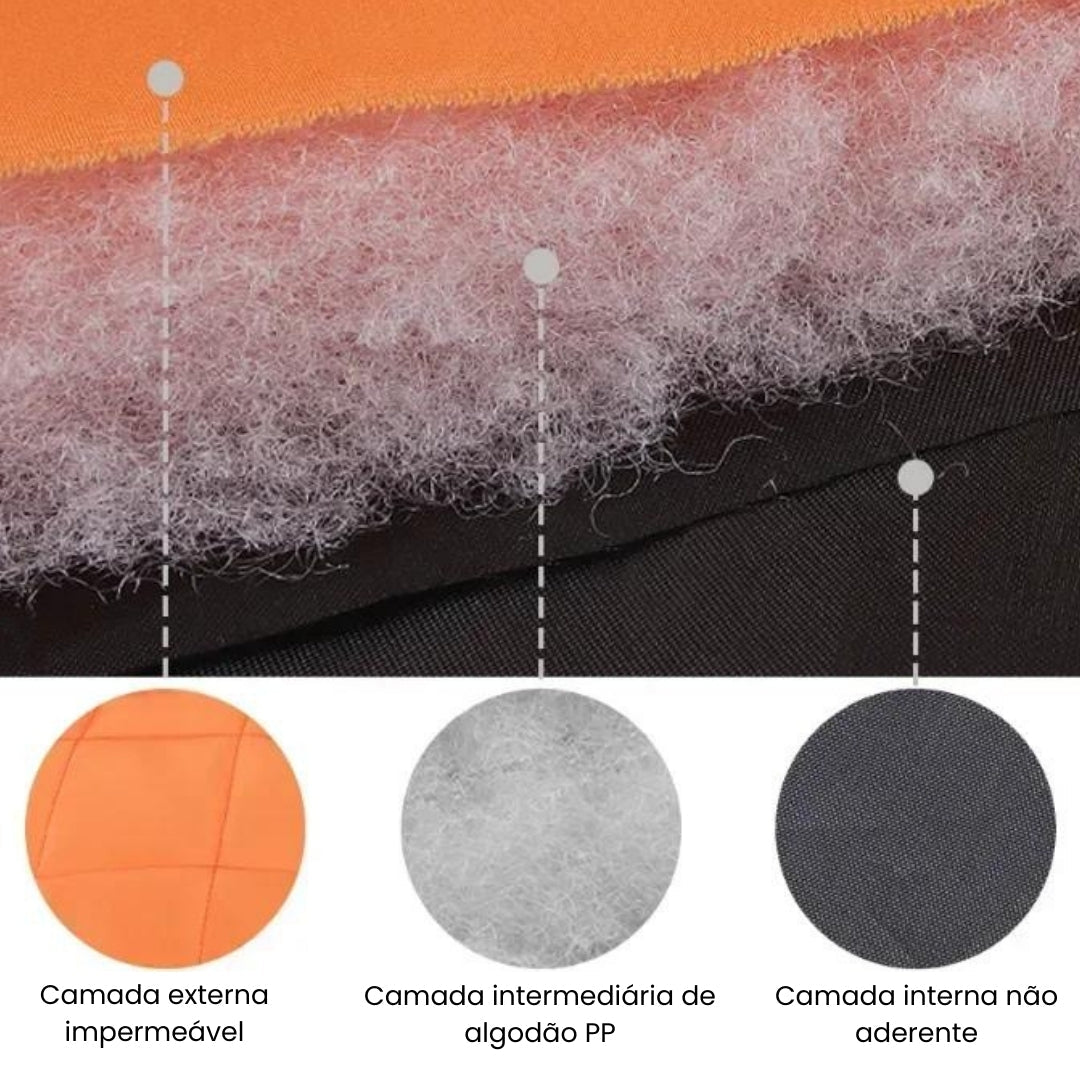 Casaco De Inverno Gola Alta Para Cães Grande - Zeno R - ROUPA - 94