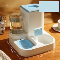 Alimentador Automático 2 em 1 para Gatos e Cães - Auto2 Azul / Comedouro e Bebedouro C - BEBE E COME - 06