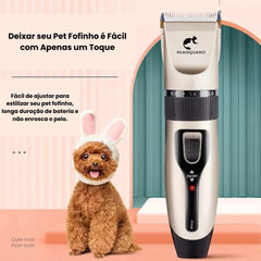 Aparador de Pelos Profissional sem Fio para Pet unica A - Aparador pelos pe - 02