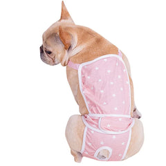 Fralda Macacão Para Cachorros Rosa / P Luna R19