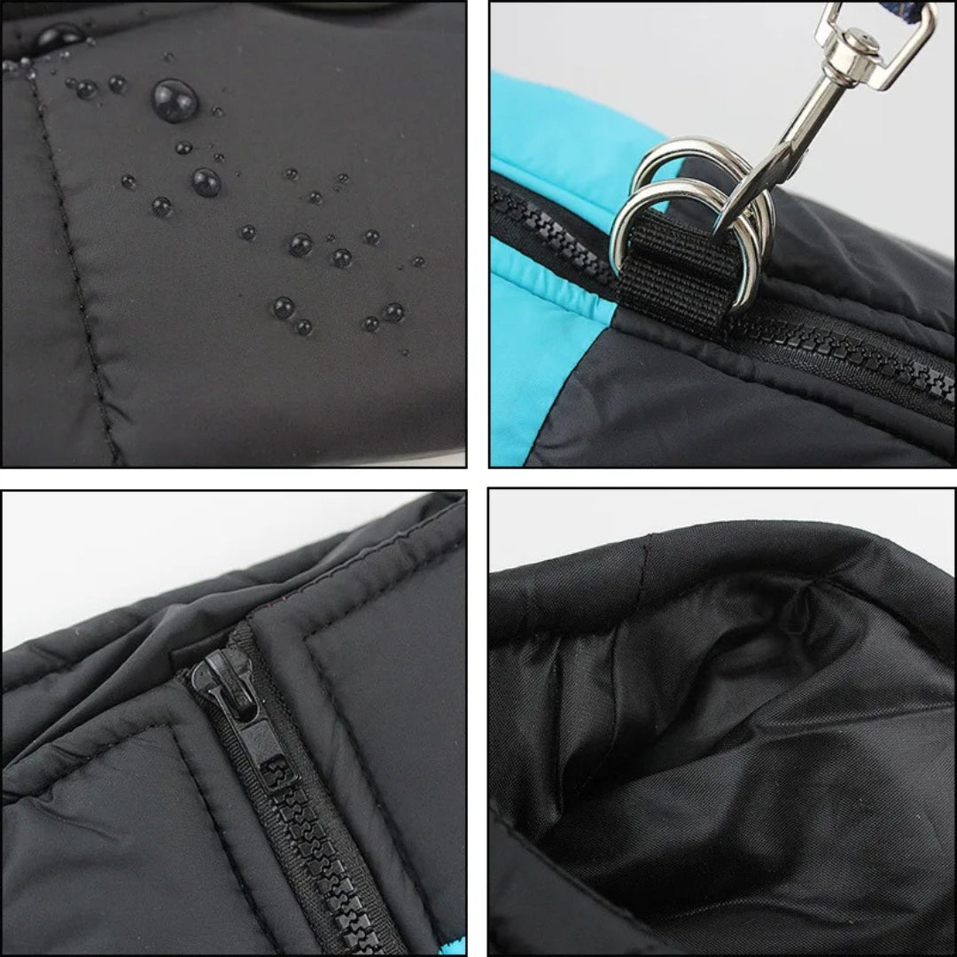 Jaqueta Acolchoada Impermeável com Zíper para Cães R - roupas - 07
