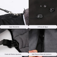 Casaco Refletivo Com Forro Pelúciado Para Cachorro - Rocky R - ROUPA - 46