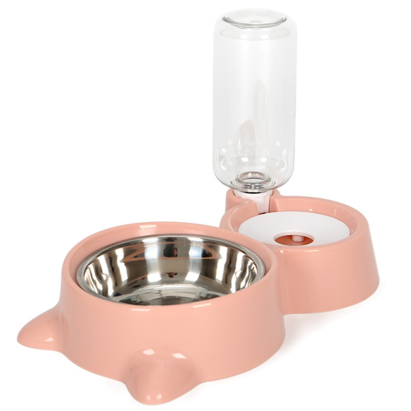 Comedouro e bebedouro para gatos e cachorros Super Feed Rosa CO - 03