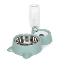 Comedouro e bebedouro para gatos e cachorros Super Feed Azul CO - 03