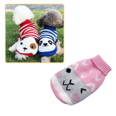 Roupa de Tricô Para Cães Pequenos Yorkie Rosa Coelho / PP R - Roupas - 12