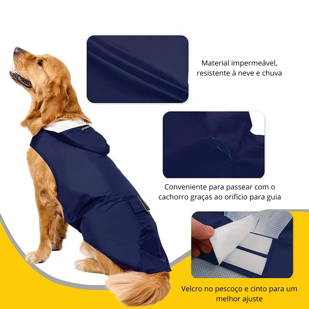 Corta Vento Impermeável Para Cães - DogRain