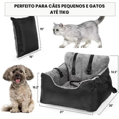 Assento de Carro Peluciado Para Cachorro A - Assento carro - 03