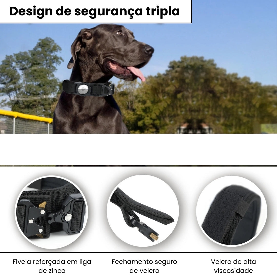 Coleira AirTag para Cachorro com Alça Luna LN589 C - Airtag - 01