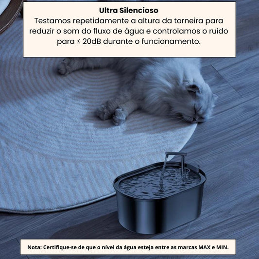 Fonte de Água em Aço Inoxidável para Pet - Petox C - FONTE - 02