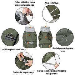 Jaqueta Para Cães Grandes Ajustável - Rexy R - ROUPA GATO - 87
