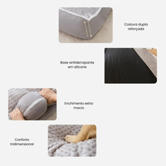 Caminha com Encosto e Zíper Lavável Ideal para Cães de Médio Porte