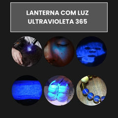 Luz de Detecção de Fungos UV para Pet Preto A - Luz UV - 01
