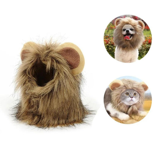 Peruca de leão para gatos e cachorro C - PERUCA - 01