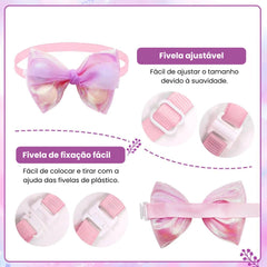 Laços de Renda para Cachorro - Kit Com 50 Colorido A - Lacinho - 01