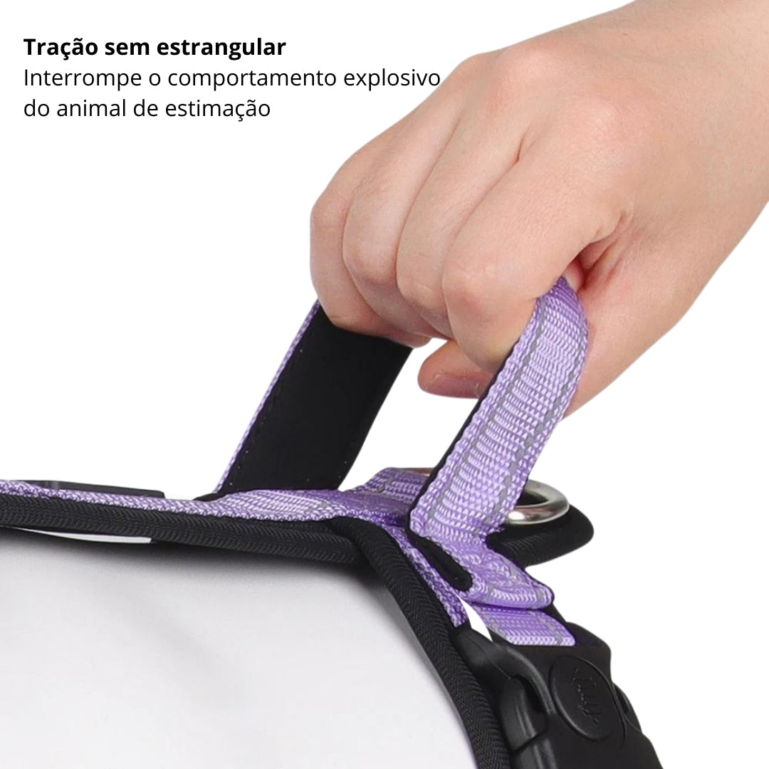 Peitoral de Nylon Reflexivo Para Cachorro C - PEITORAL - 07