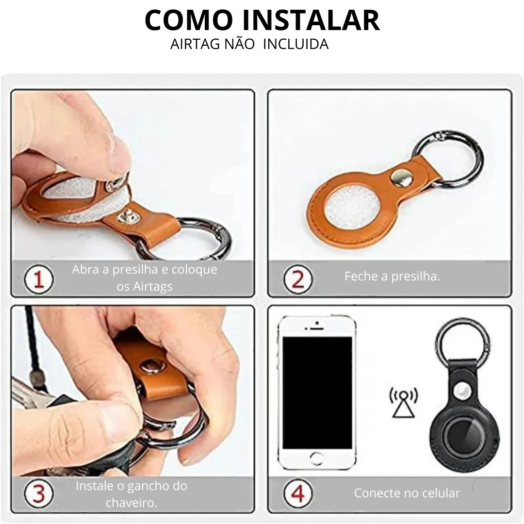 Chaveiro Com Suporte para AirTags Luna R21