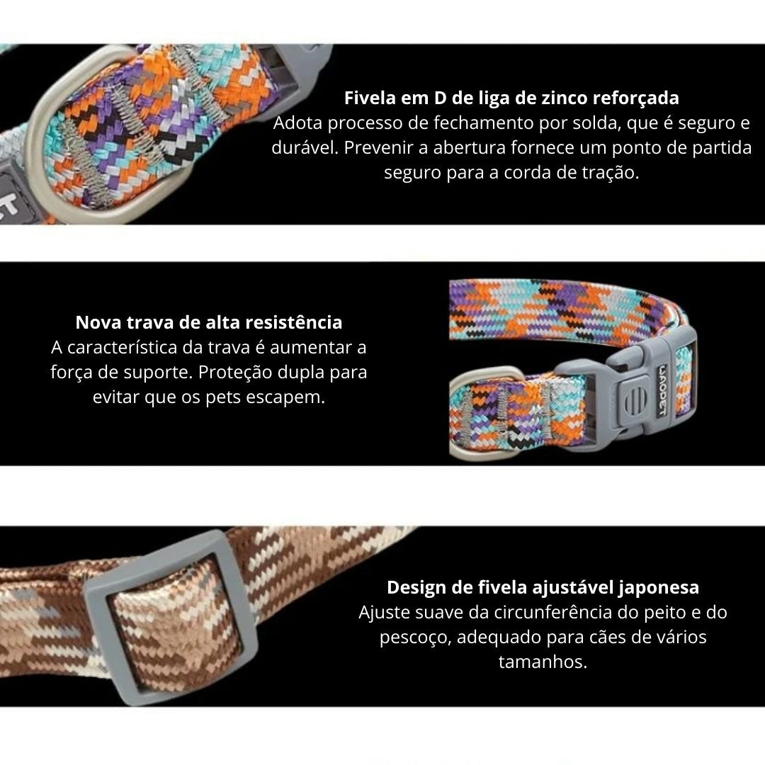 Coleira Reflexiva para Cães - Safepet C - COLEIRA -06
