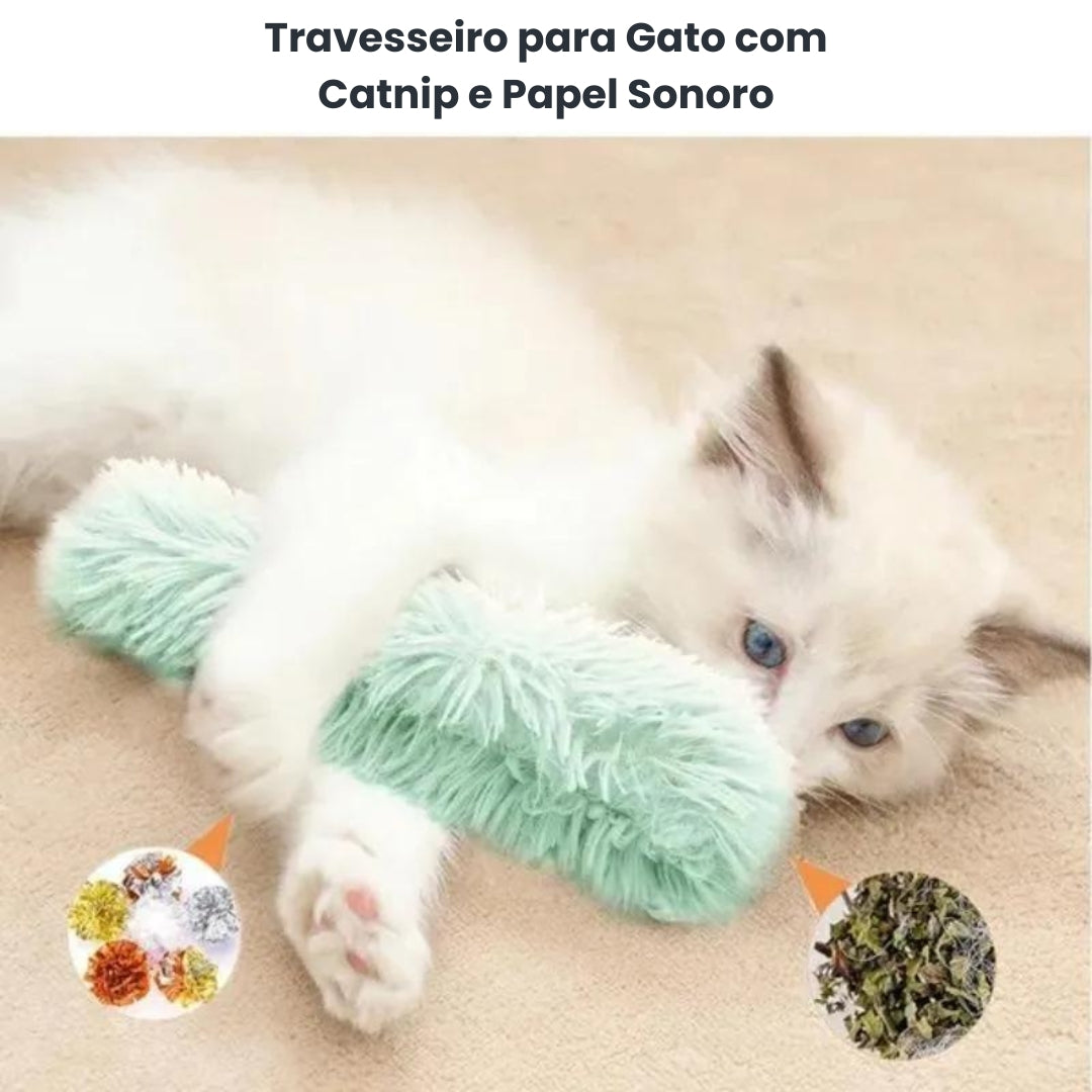 Travesseiro De Pelúcia Para Gatos - Miso