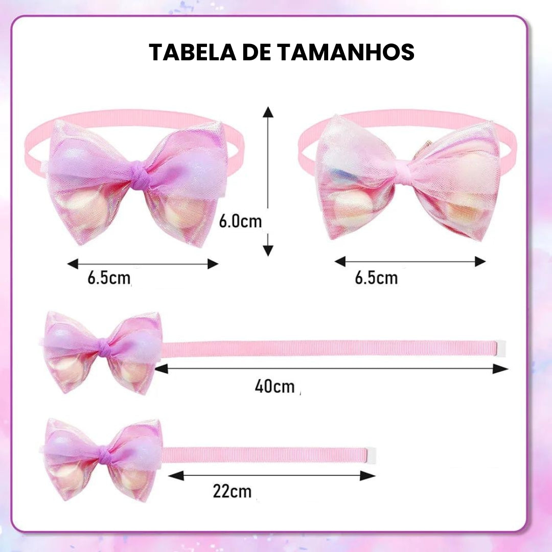 Laços de Renda para Cachorro - Kit Com 50 Colorido A - Lacinho - 01