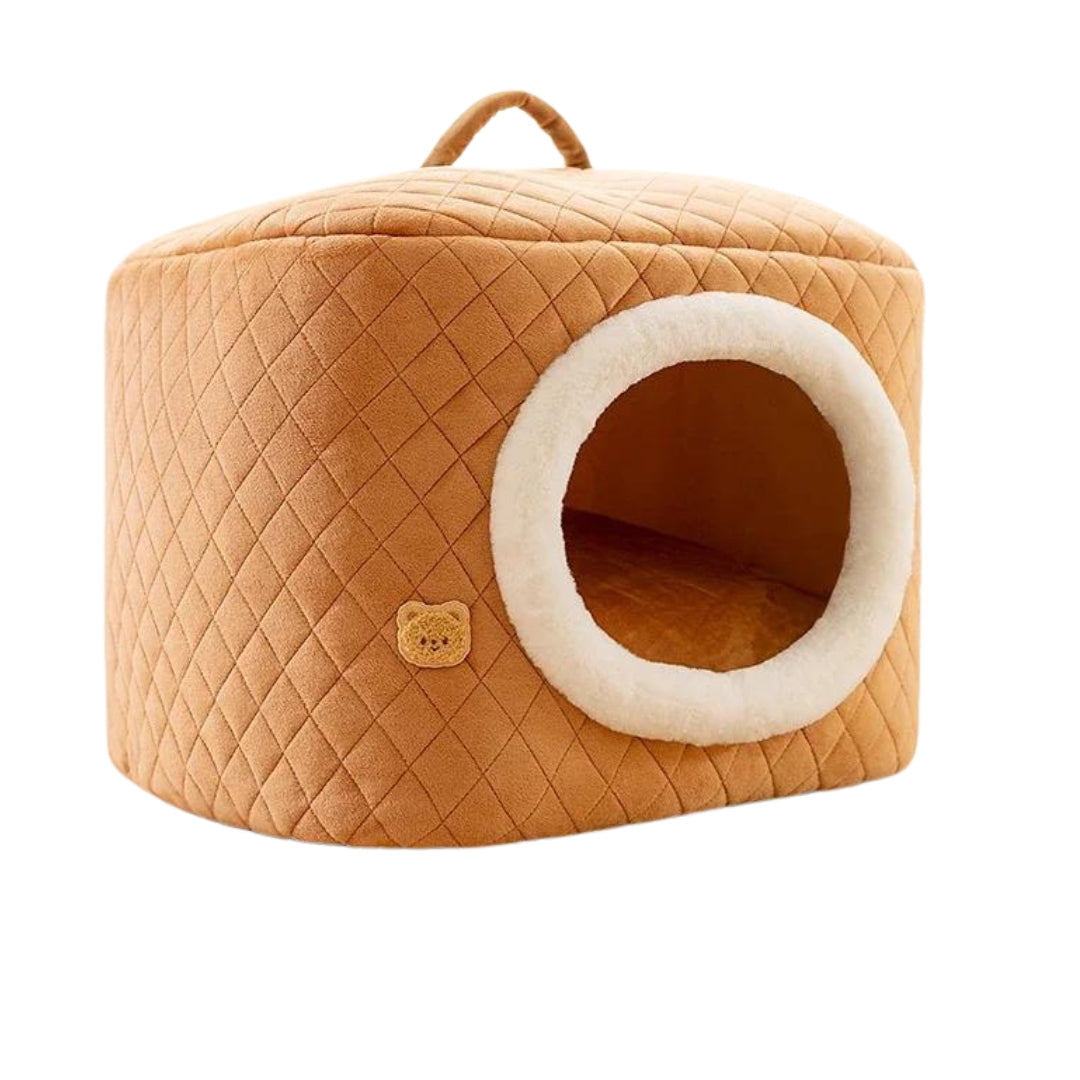 Ninho De Inverno Para Gato e Cachorro - Charmi Marrom / P C - CAMA - 02