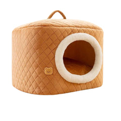 Ninho De Inverno Para Gato e Cachorro - Charmi Marrom / P C - CAMA - 02
