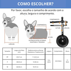 Cadeira de Rodas Para Cachorro - Aid Car S - CADEIRA DE RODA - 01