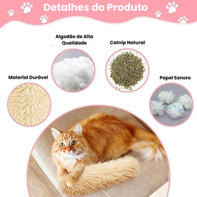 Travesseiro De Pelúcia Para Gatos - Miso