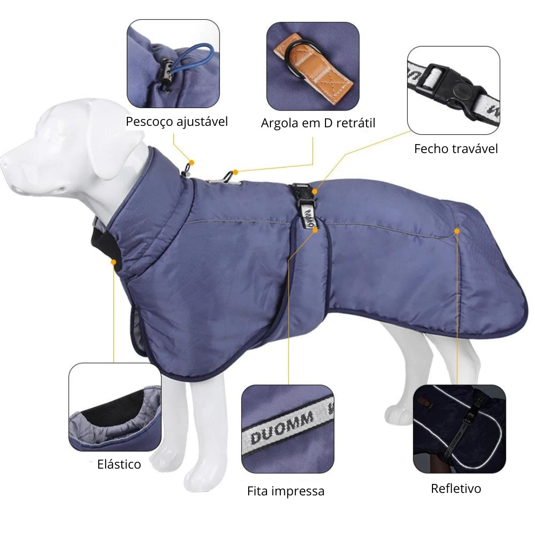 Casaco de Inverno Para Cachorros Grandes