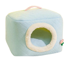 Ninho De Inverno Para Gato e Cachorro - Charmi Azul / P C - CAMA - 02