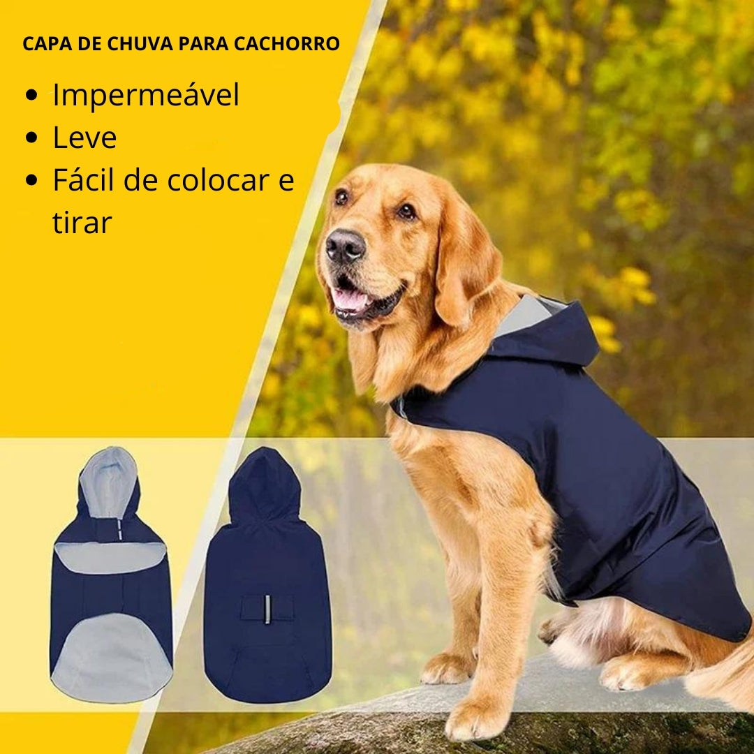 Corta Vento Impermeável Para Cães - DogRain